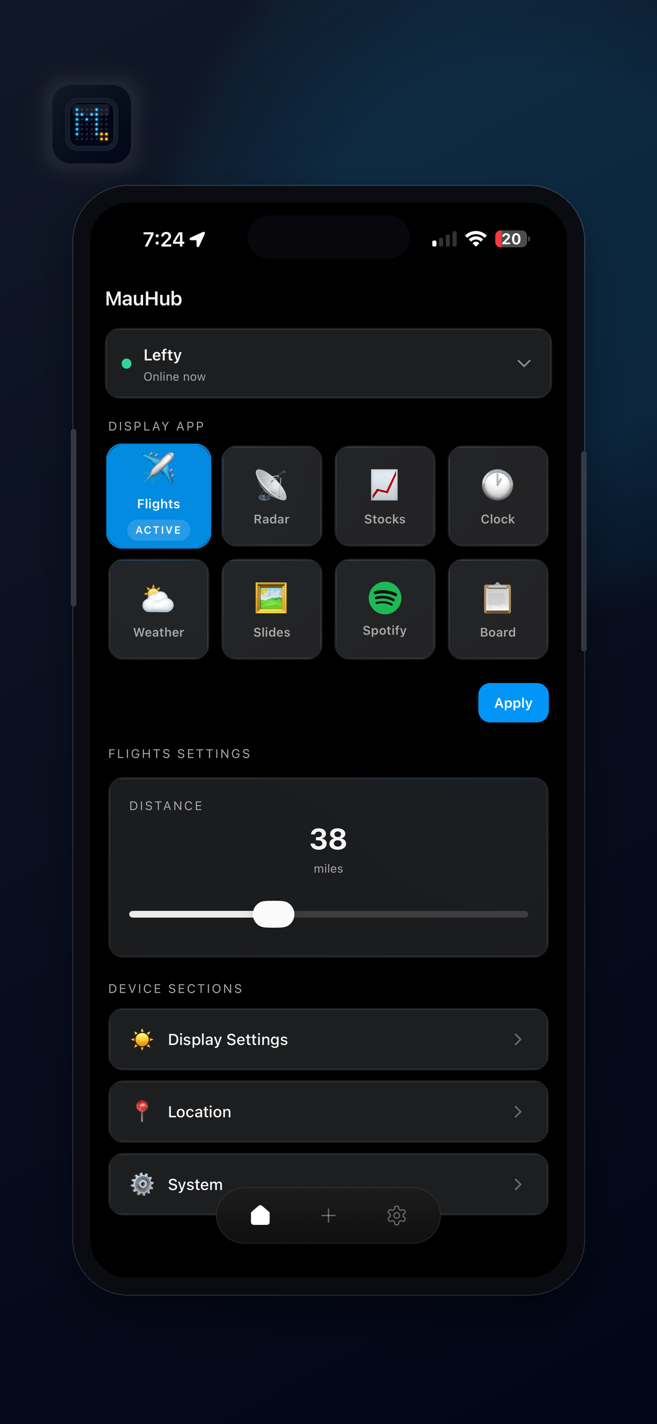 MauHub app screenshot